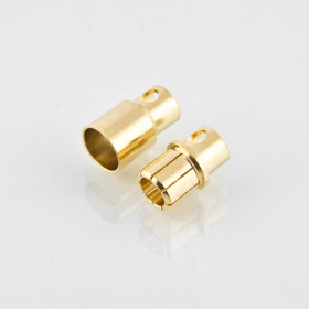 MSP Konektory typu Banan / Gold 8mm - krótkie  (wtyk + gniazdo)
