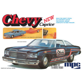 MPC Model plastikowy - 1976 Chevy Caprice z przyczepą 1/25