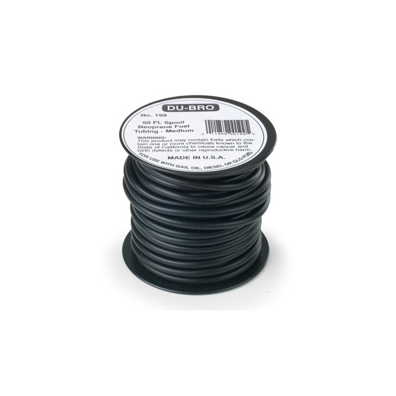 DU-BRO Neoprenowy przewód paliwowy (otwór 2,4 mm) - 1 metr
