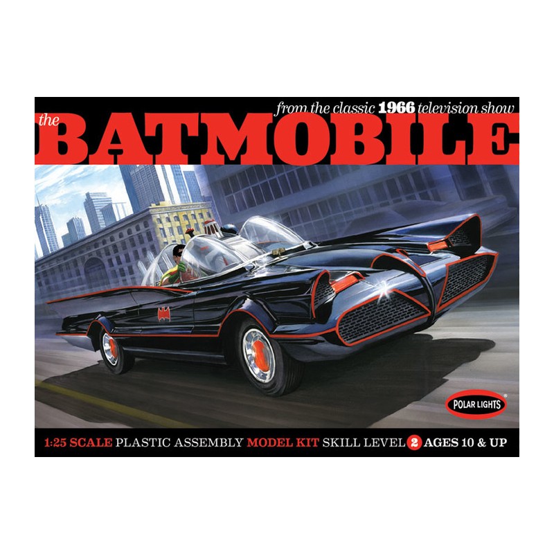 POLAR LIGHTS Model plastikowy - Classic 1966 TV Batmobile glue kit 1/25