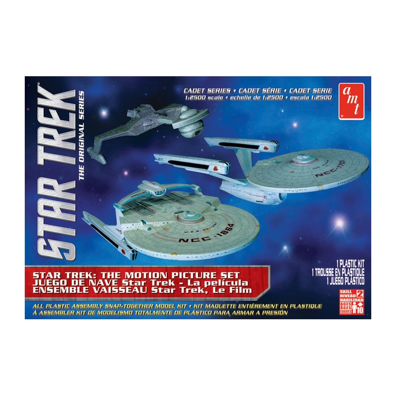 AMT Model plastikowy - Zestaw 3-w-1 Star Trek Cadet Series The Motion Picture 1/2500