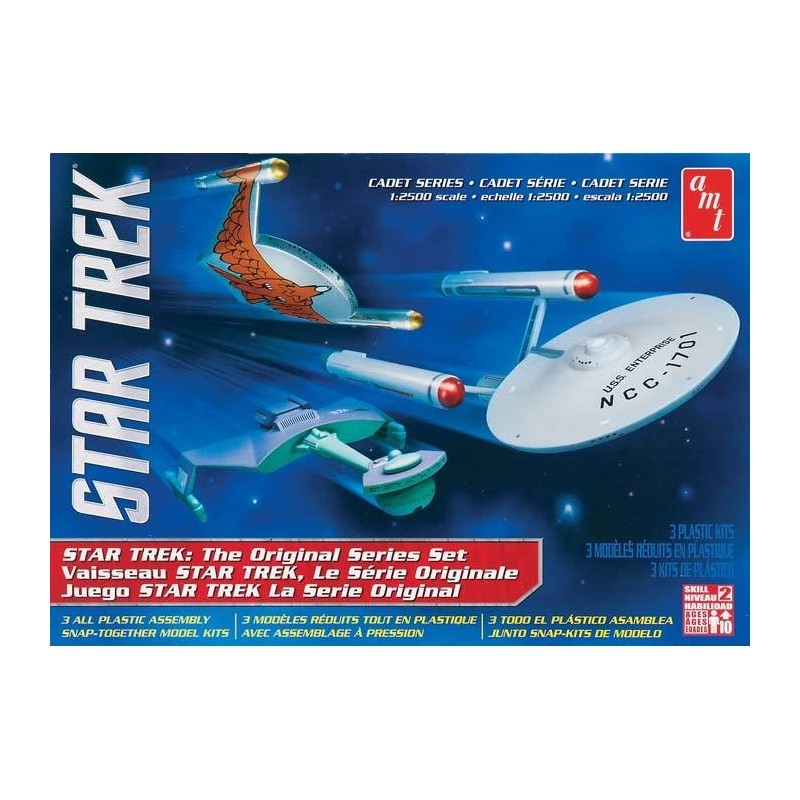 AMT Model plastikowy - Star Trek Cadet Series TOS Era Ship (3 w 1) 1/2500