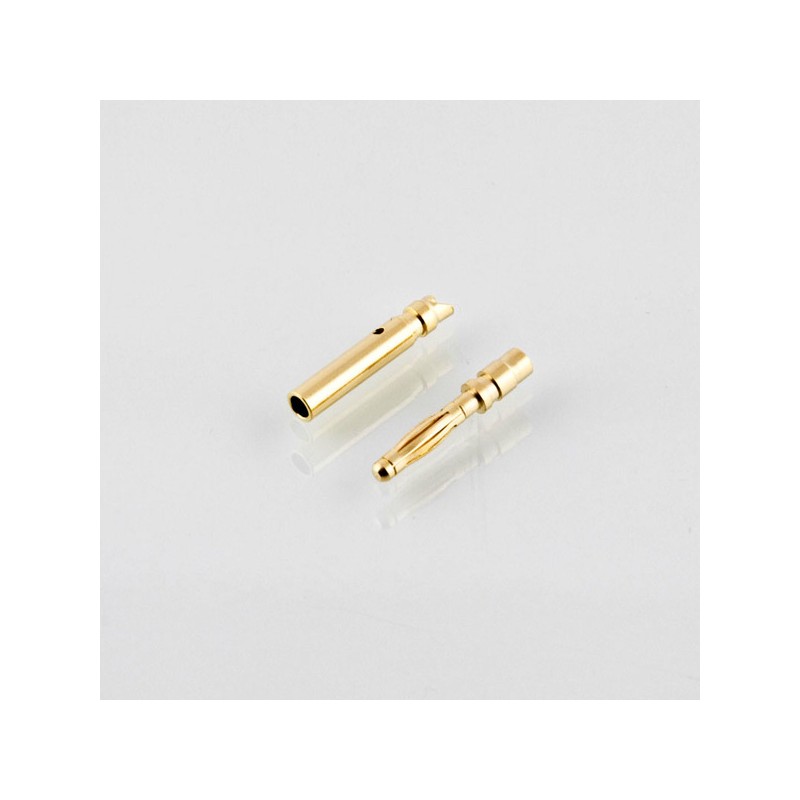 Konektory typu Banan / Gold 2mm - długie (wtyk + gniazdo)