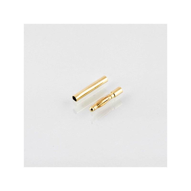 Konektory typu Banan / Gold 2mm - mini (wtyk + gniazdo)
