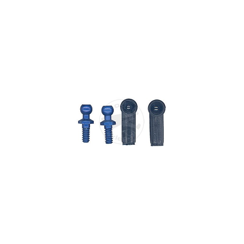 TEAM ASSOCIATED Blue Alum Ballend & Cups
