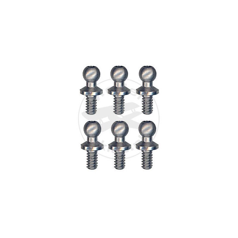 TEAM ASSOCIATED Ballstud .20 Silver S.h.