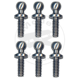 TEAM ASSOCIATED Ballstud .30 Silver S.h.