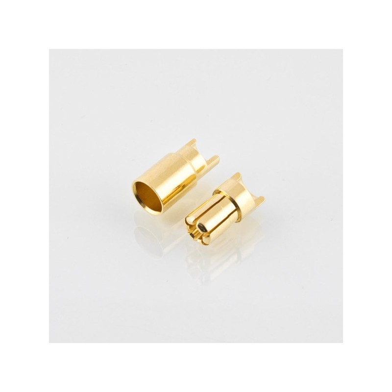 Konektory typu Banan / Gold 6mm  (wtyk + gniazdo)