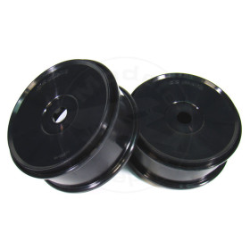 GS RACING 1/8 Off Road Competition Wheel Black (2)