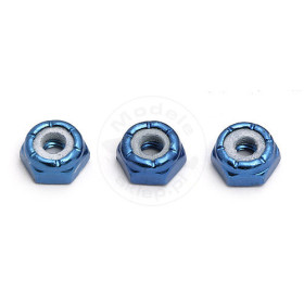TEAM ASSOCIATED 8-32 Lp Locknuts Blue