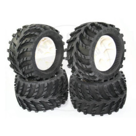 GS RACING S.u.t Rtr Tire Set (pre-glue)(4pcs)