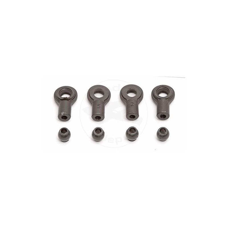TEAM ASSOCIATED Mmgt Plastic Ball&eyelet