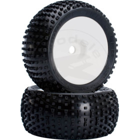 NOSRAM Kompletne koła 1/8 Truggy - HARAKIRI SOFT LP - VTEC (2 szt.)