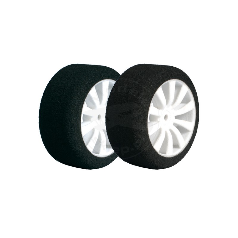 NOSRAM Kompletne koła 1/10 On-Road (przód) - piankowe 42R VTEC