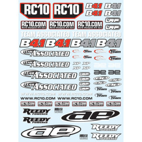 TEAM ASSOCIATED B4.1 Decal Sheet