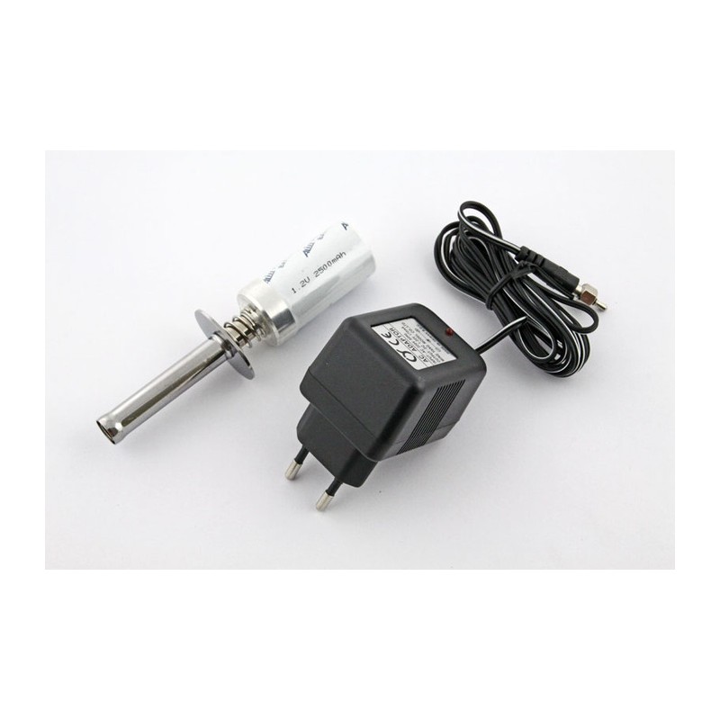 Q-MODEL Klips - uniwersalny (długi) z akumulatorem 2000 mAh 1,2V i ładowarką