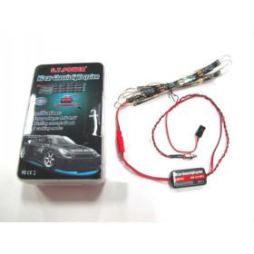G.T. POWER Zestaw podświetlenia podwozia czerwone LED - 7 Trybów / Chassis light system - WYCOFANO