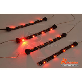 G.T. POWER Zestaw podświetlenia podwozia czerwone LED - 7 Trybów / Chassis light system - WYCOFANO