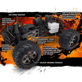 HPI RACING SAVAGE X 4.6 RTR (SILVER/BLACK)