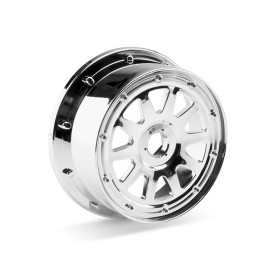 HPI RACING TR-10 WHEEL CHROME (120x65mm/-10mm OFFSET)