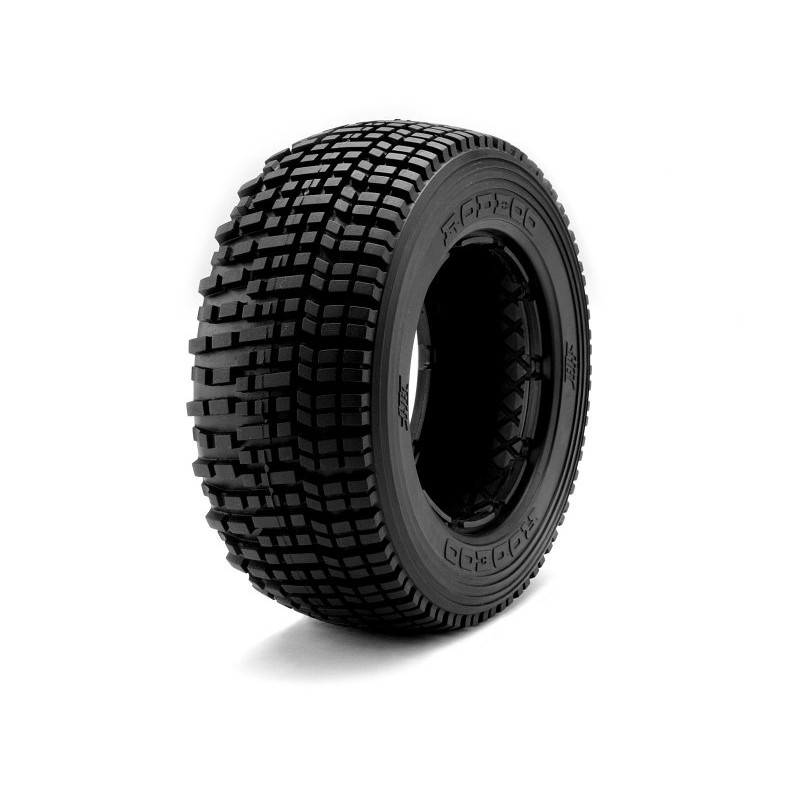 HPI RACING HB RODEOO TIRE (White/Baja 5T/Rear/2pcs)