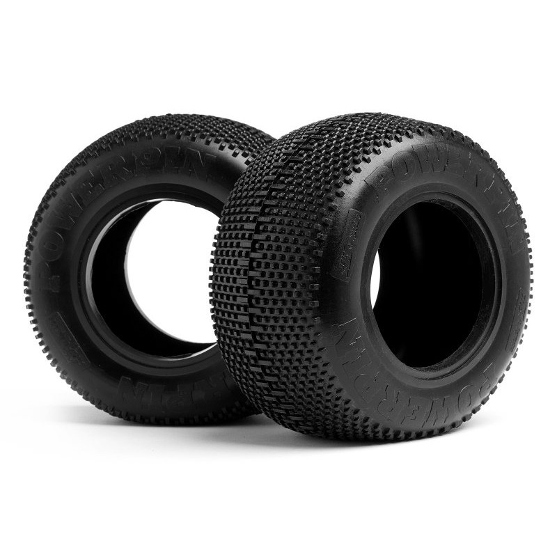 HPI RACING HB POWERPIN 2.2 inch MT TIRE (WHITE/2pcs)