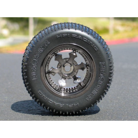 HPI RACING SPIKE TRUCK WHEEL (SHINY CHROME/2PCS)