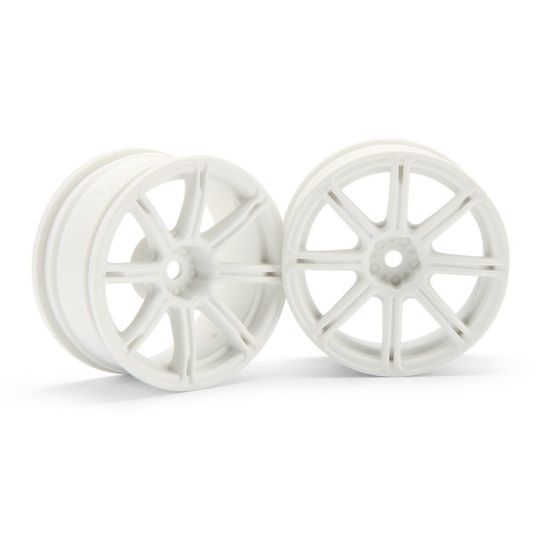 HPI RACING WORK EMOTION XC8 WHEEL 26mm WHITE (3mm OFFSET)