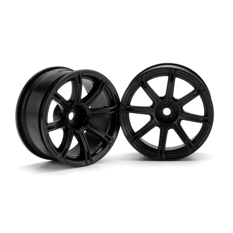 HPI RACING WORK EMOTION XC8 WHEEL 26mm BLACK (6mm OFFSET)