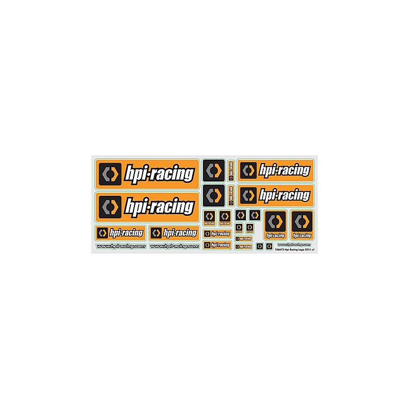 HPI RACING LOGO 2011 V1 STICKER SHEET