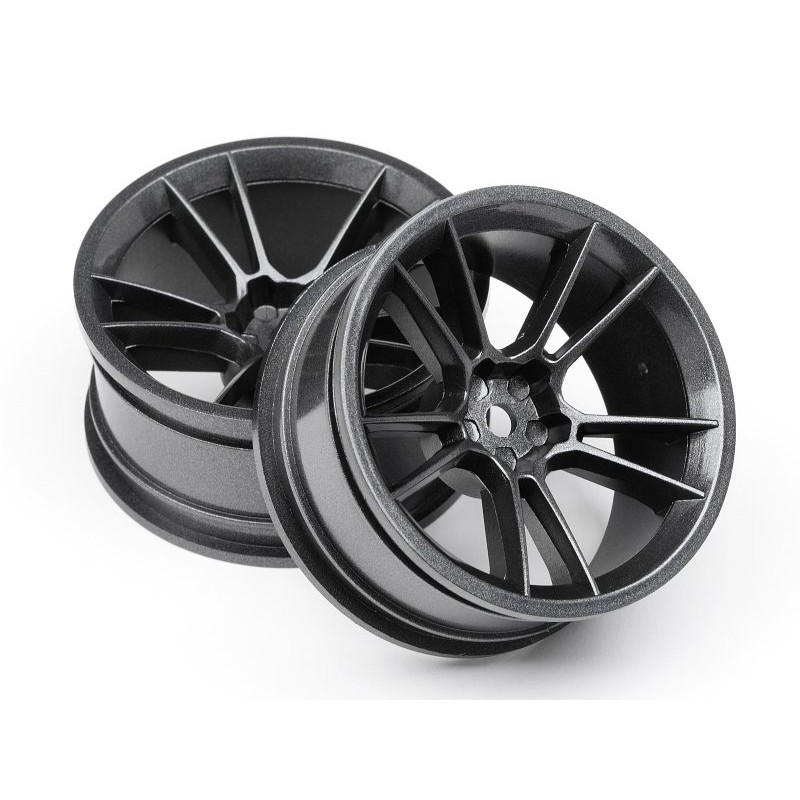HPI RACING FIVE:AD S5:F WHEEL 26MM GUNMETAL (6MM OS/2PCS)
