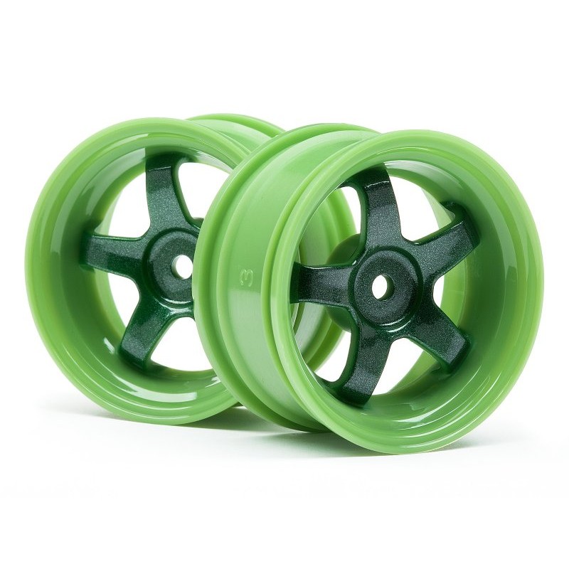 HPI RACING WORK MEISTER S1 WHEEL GREEN (3MM OFFSET/2PCS)
