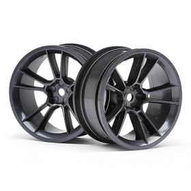 HPI RACING FIVE:AD S5:F WHEEL 26MM GUNMETAL (6MM OS/2PCS)