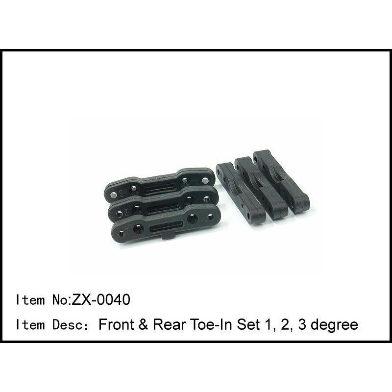 CASTER RACING Front & Rear Toe-In Set (para)