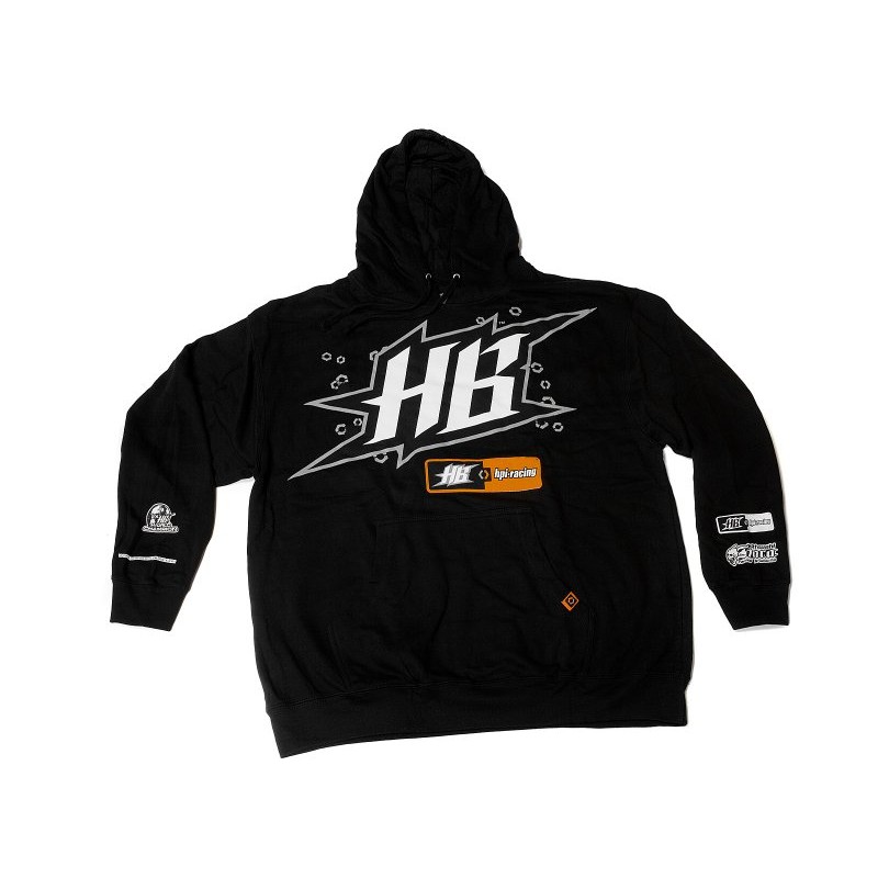 HPI RACING Bluza HB RACE HOODIE (BLACK/ADULT XX-LARGE)