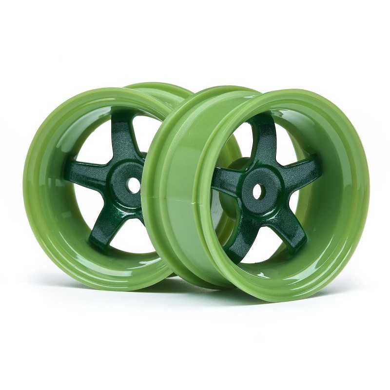 HPI RACING WORK MEISTER S1 WHEEL GREEN (6MM OFFSET/2PCS)