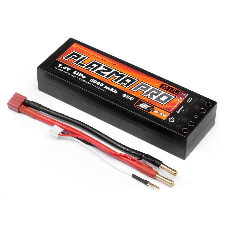 HPI RACING Pakiet PLAZMA PRO 7.4V 8000MAH 95C LIPO DOUBLE TUBE 59.2WH