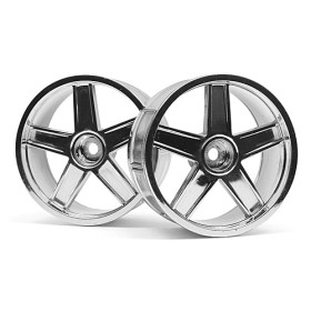 HPI RACING LP29 WHEEL MF TYPE CHROME (3MM OFFSET/2PCS)