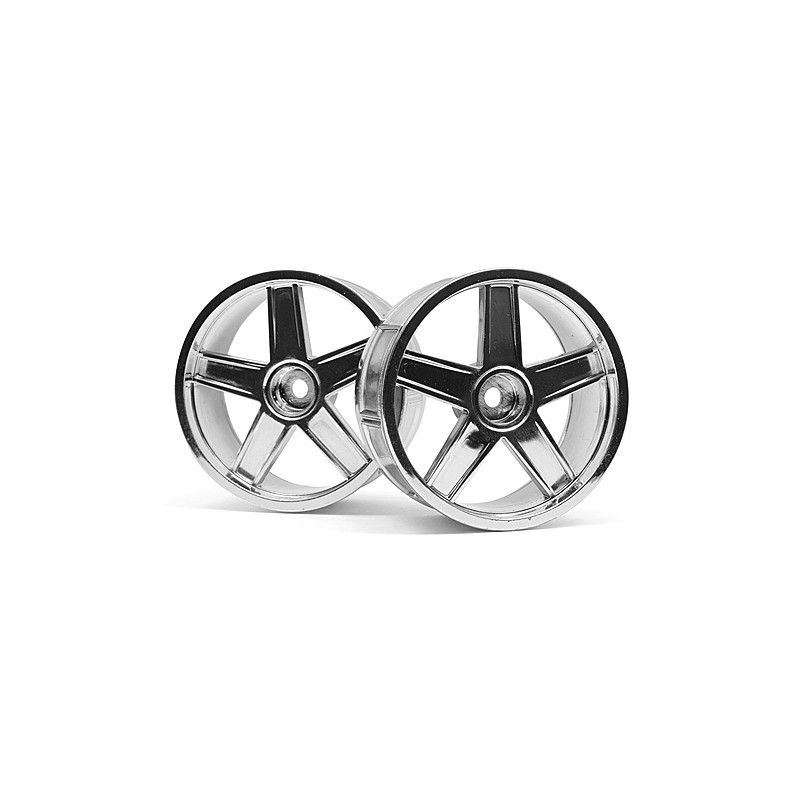 HPI RACING LP29 WHEEL MF TYPE CHROME (3MM OFFSET/2PCS)