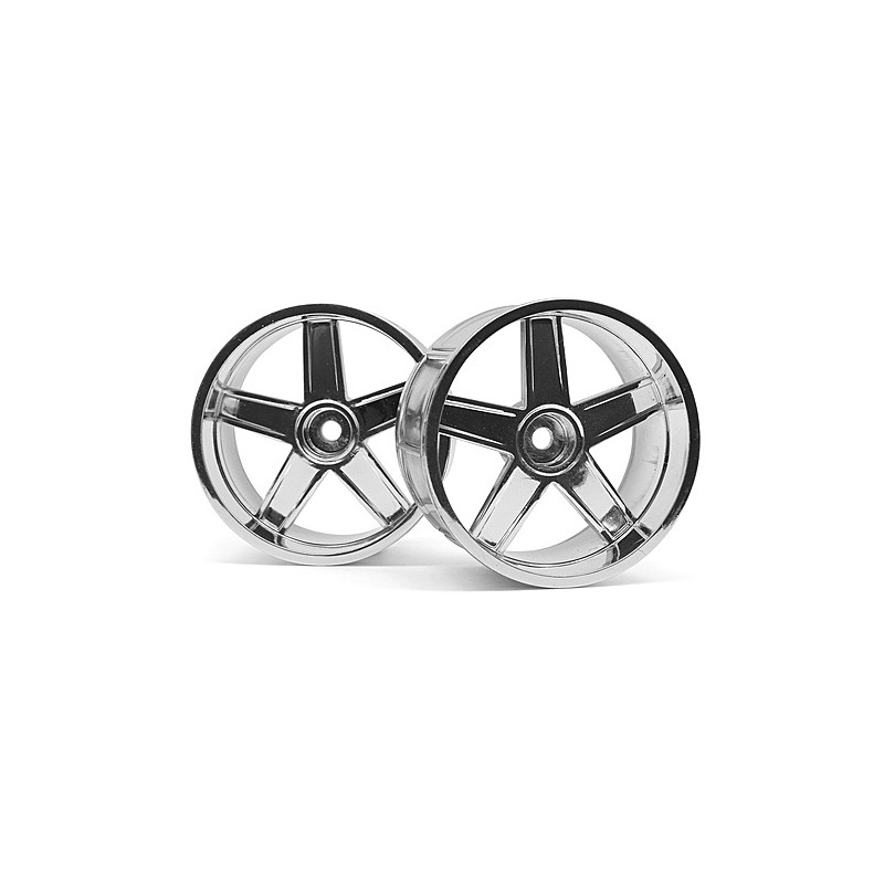 HPI RACING LP32 WHEEL MF TYPE CHROME (6MM OFFSET/2PCS)