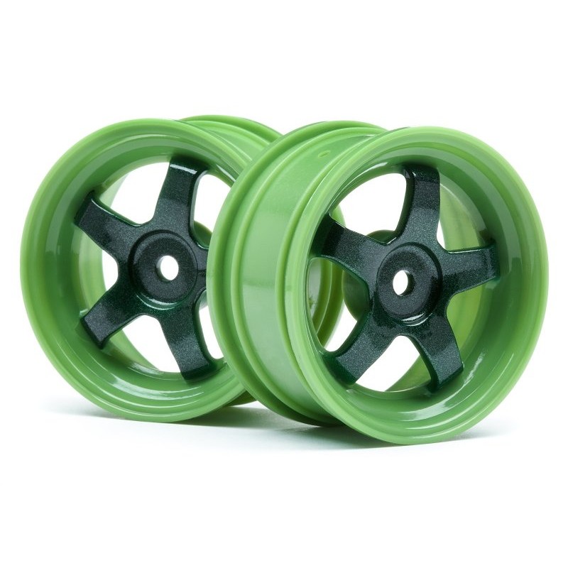 HPI RACING WORK MEISTER S1 WHEEL GREEN 26MM (0MM OS/2PCS)