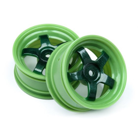 HPI RACING WORK MEISTER S1 WHEEL GREEN 26MM (0MM OS/2PCS)