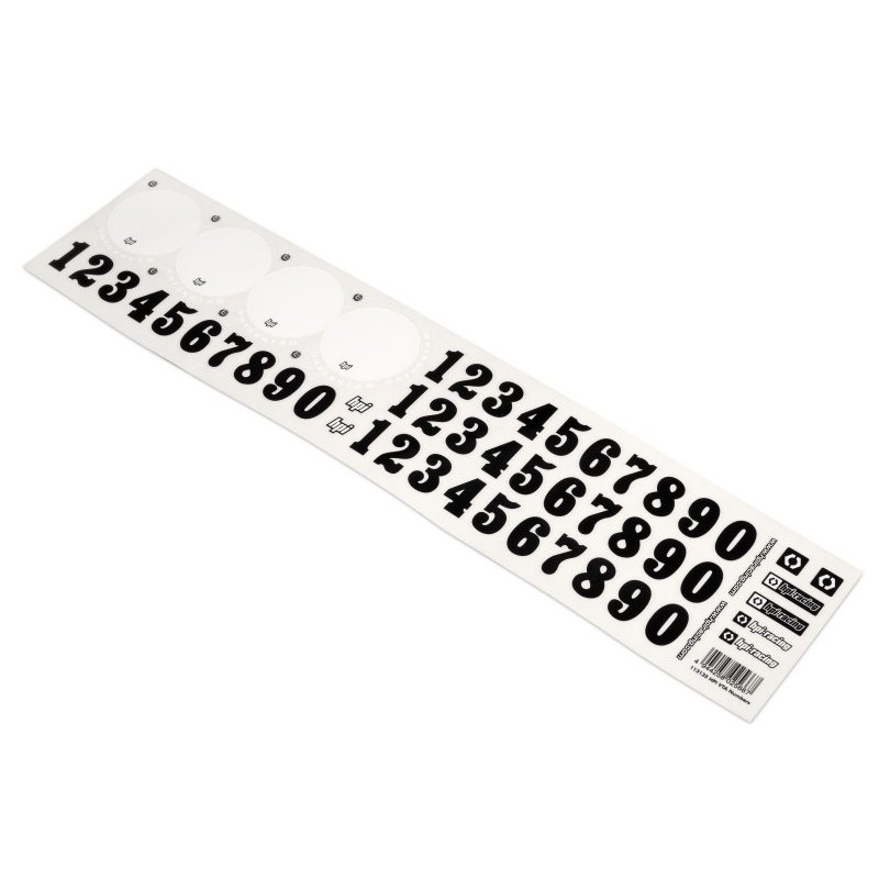 HPI RACING Naklejki VTA NUMBER DECALS