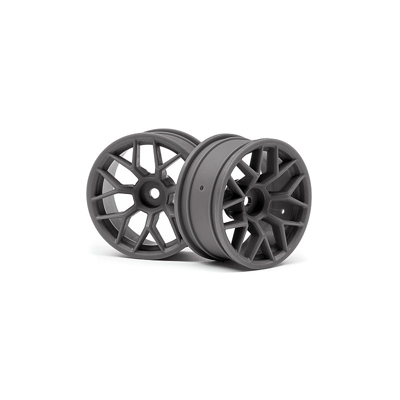 HPI RACING RTR WHEEL 26MM GUNMETAL (6MM OFFSET/2PCS)