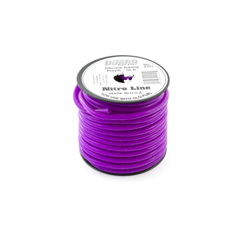 DU-BRO Silikonowy przewód paliwowy (Nitro) - purpurowy 1m