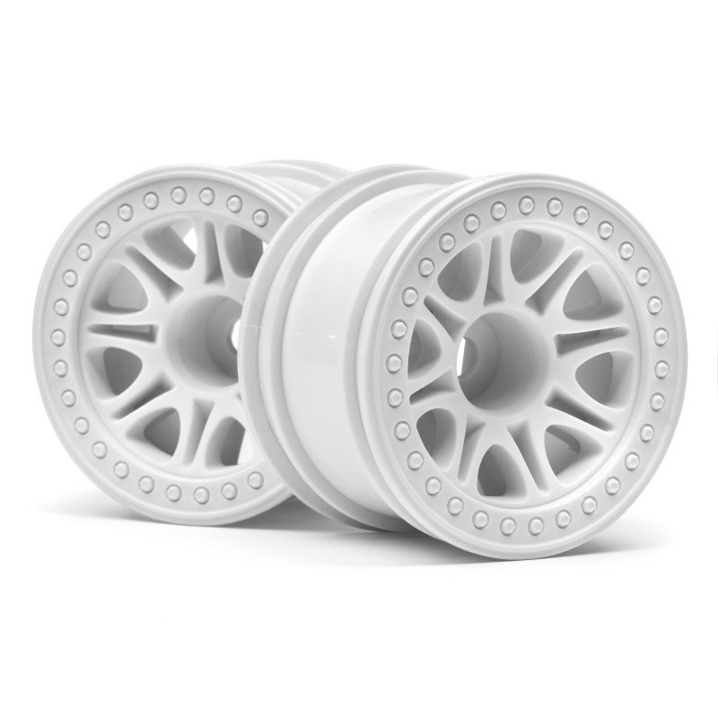 HPI RACING Koła SPLIT 8 TRUCK WHEEL (WHITE/2PCS)