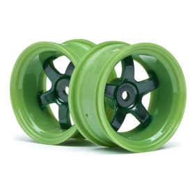 HPI RACING Koła WORK MEISTER S1 WHEEL GREEN (9MM OFFSET/2PCS)