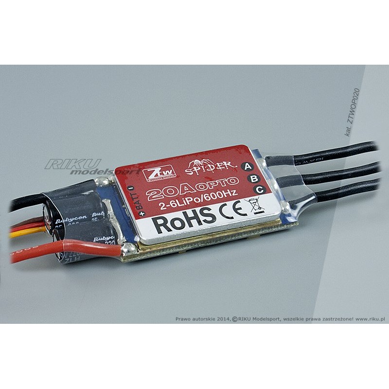 ZTW Regulator obrotów SPIDER - 20A OPTO SimonK