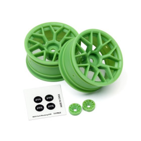 HPI RACING WHEEL 26MM GREEN (6MM OFFSET/2PCS)