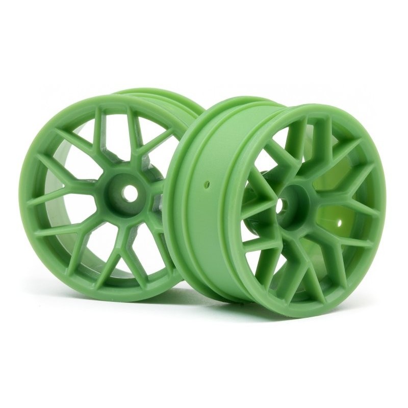 HPI RACING WHEEL 26MM GREEN (6MM OFFSET/2PCS)
